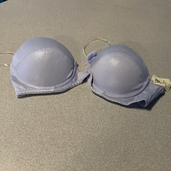 New with tags 34b shimmery light blue strapless Bra. - Picture 6 of 7